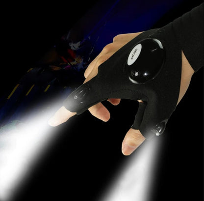 GUANTES DE TRABAJO CON LINTERNA LED