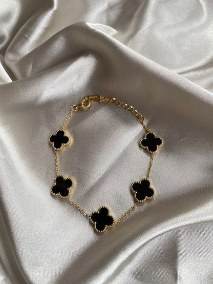 COMBO COLLAR Y PULSERA TRÉBOL CUATRO HOJAS