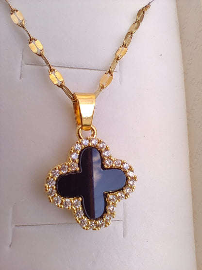 COMBO COLLAR Y PULSERA TRÉBOL CUATRO HOJAS