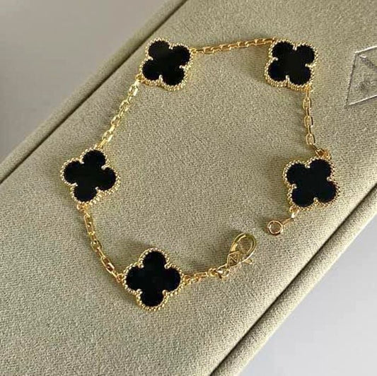 COMBO COLLAR Y PULSERA TRÉBOL CUATRO HOJAS