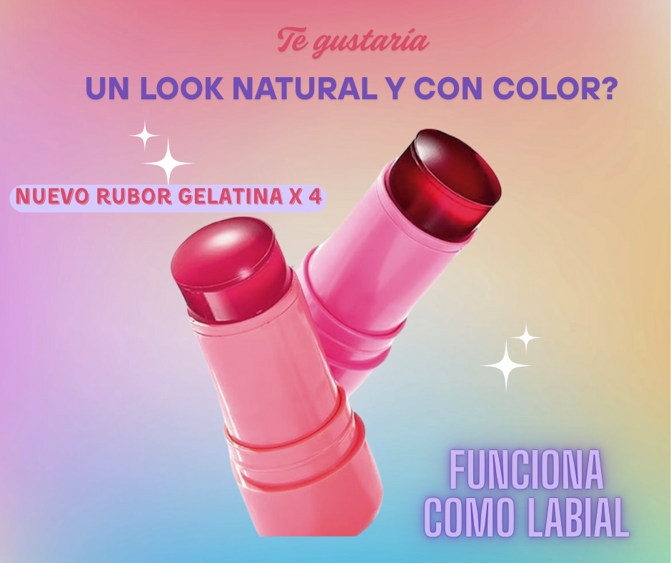 NUEVO RUBOR DE GELATINA X4