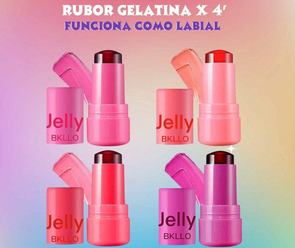 NUEVO RUBOR DE GELATINA X4