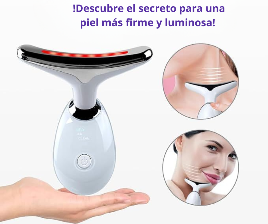 NUEVO MASAJEADOR FACIAL TERAPIA LUZ ROJA